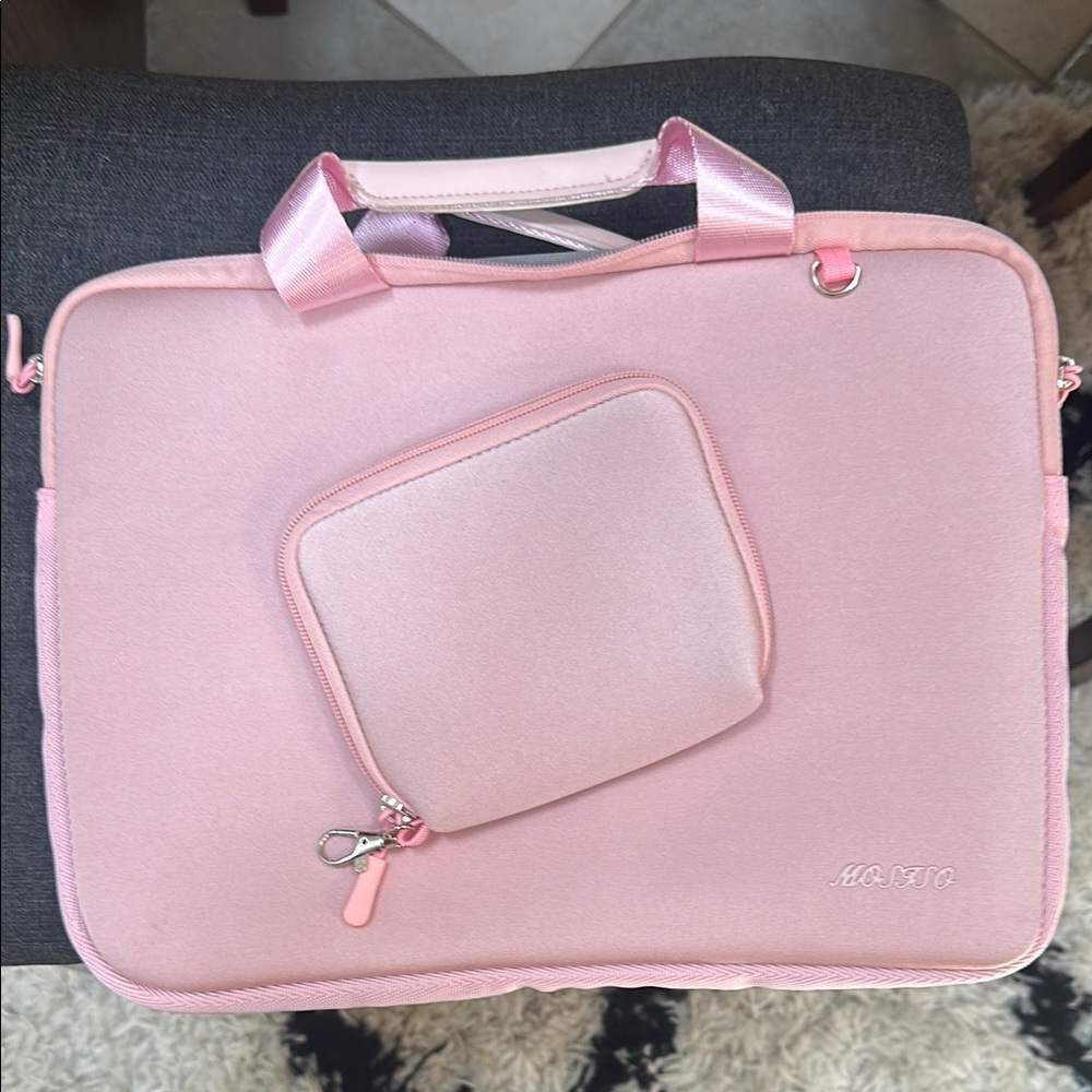 MASTO Pink Women's Laptop Bag - Picture 2 of 3